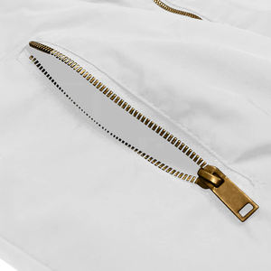 Chaqueta bomber de color sólido para hombre, a prueba de viento, cálida para invierno, a prueba de viento, de manga larga, cómoda chaqueta bomber para hombre - Product Image 3