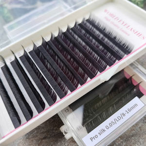 ถาดต่อขนตาปลอมแบบเส้นใยขนแคชเมียร์น้ำหนักเบาสไตล์เกาหลี - Product Image 1