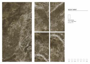 Carreaux de porcelaine de qualité supérieure SEZAT MIINT 600X1200 à finition brillante - Product Image 2