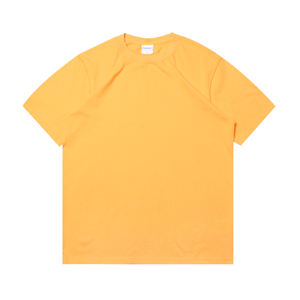 El diseño de manga corta de color sólido de estilo japonés se siente suelto en la calle, Camiseta de cuello redondo de algodón puro de gran tamaño para hombres - Product Image 4