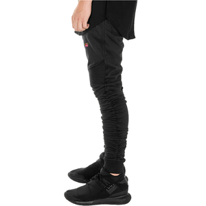 Pantalones de chándal transpirables personalizados, pantalones de algodón liso, pantalones de chándal de lana en blanco bordados, pantalones lavados con cordón para hombre - Product Image 4