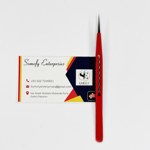 Pinzas de pestañas de acero inoxidable con etiqueta privada personalizadas profesionales Selección de volumen sostenible para extensión de pestañas - Product Image 4