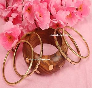 กำไลทำจากไม้และทองเหลืองทำด้วยมือของผู้หญิงน้ำหนักเบามีลวดลายหลากหลายรูปแบบสำหรับวันครบรอบแต่งงานวันเกิด - Product Image 4
