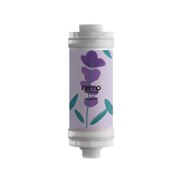 Filtre de douche en plastique NEMO coréen à la vitamine C 800X, type 24, violet lavande, pour chlore résiduel, garantie 1 an, usage domestique