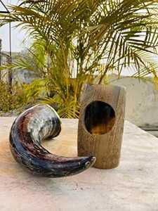 Cuerno para beber vikingo pulido respetuoso con el medio ambiente personalizado de la mejor calidad, artesanías naturales hechas a mano para el hogar, restaurante inspirado en la India - Product Image 2