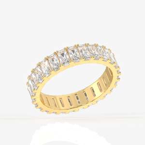 วงแหวนทอง18K ประดับเพชรเปล่งประกายในห้องปฏิบัติการ - Product Image 2