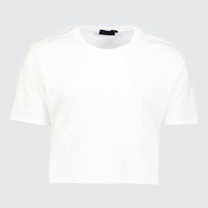 T-shirt court Hip Hop à logo personnalisé pour homme, poids lourd 300GSM, coupe en boîte, coupe carrée surdimensionnée 100% coton - Product Image 5