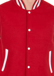 La última chaqueta Varsity de lana con estilo para hombres, tipo de cierre, bolsillos con botones, chaqueta Varsity Bomber de béisbol universitario Letterman para hombres - Product Image 5