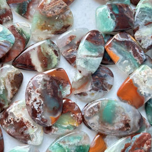 พลอยคริสตัลบำบัดธรรมชาติพลอยพลอยอะความารีนพลอยหลวมสีเขียวคุณภาพสูง - Product Image 3