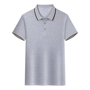 100% Organic Cotton Men's for Polo Shirts High Quality Custom Summer T-Shirt Breathable Casual Wear Logo Embroidery Short ODM - Product Image 6