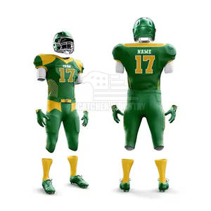 Kit de fútbol americano con pantalones ajustados de Jersey de color personalizado y almohadillas protectoras - Product Image 1