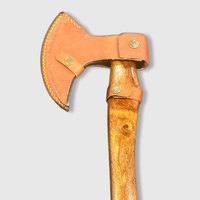 Hache en acier Damas à motif personnalisé, qualité supérieure, outil artisanal avec manche en bois pour le camping et le bushcraft