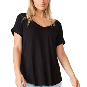 Camisetas de verano personalizadas para mujer, ropa de moda con estampado de dinero, cuello redondo y manga corta. - Product Image 1