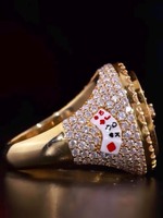 Bague Roulette Personnalisée en Moissanite Diamantée, Argent Sterling 925, Style Hip Hop Luxe, pour Soirées, Unisexe