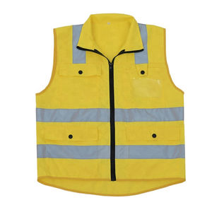 Chaleco de Seguridad de Alta Calidad con Logotipo Personalizado, Chaleco de Seguridad Personalizado con Bolsillos para Trabajo de Construcción, Chaleco de Seguridad con Bolsillos para OEM - Product Image 4