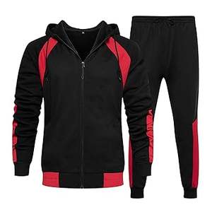 Ensemble de vêtements chauds pour femmes et hommes, ensembles de vêtements d'automne et d'hiver, sweat-shirt à col montant avec fermeture éclair, pantalon, survêtement chaud pour hommes - Product Image 2