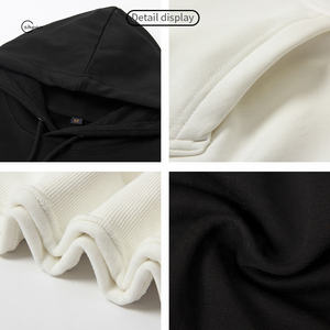 Jersey de Gran Tamaño para Hombre, Chándal Liso en Relieve, Sudadera Unisex con Logotipo Personalizado Impreso, Sudaderas con Capucha de Algodón 100% - Product Image 4