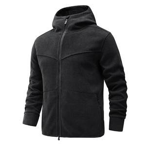 Veste à capuche doublée polaire pour hommes Automne Hiver Sweat thermique Manteau décontracté Confortable Coupe ample Style Streetwear - Product Image 6