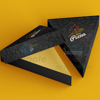 Boîte à pizza personnalisée, boîte à crêpes, boîte à gaufres, emballage en papier, boîte à pizza à emporter, boîte à pizza triangulaire