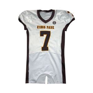 Camisetas de fútbol americano sublimadas, tela de poliéster de malla duradera, camisetas de fútbol de estilo de equipo auténtico fabricadas en Pakistán - Product Image 5