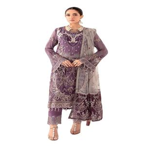 Vestido de gasa de alta calidad último estilo indio y pakistaní Partywear Salwar Kameez para mujeres - Product Image 1