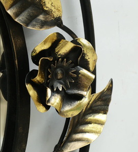 Ak กรอบแก้วทองเหลืองรอบใบเล็กที่มีหลายสีผนังโลหะศิลปะ - Product Image 5