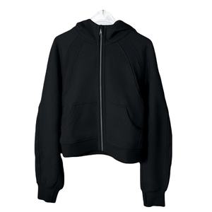 Sudaderas con capucha Mujer Manga larga cremallera Sudadera con capucha de calidad superior Manga larga Cremallera de punto completo Mujer tinte sólido - Product Image 6