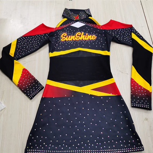 Ensembles de pom-pom girl sans manches personnalisables pour les uniformes de l'équipe scolaire - Product Image 2