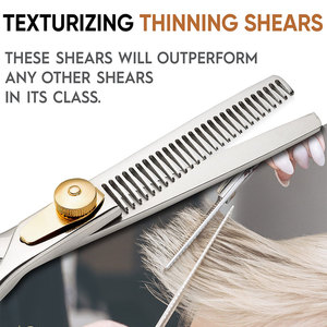 Tiêu Chuẩn Cao Nhật Bản Thép Tóc Cắt Kéo Thiết Lập Tốt Nhất Cắt Tóc Mỏng Chuyên Nghiệp Cắt Tùy Chỉnh Kích Thước Mỏng Kéo - Product Image 3