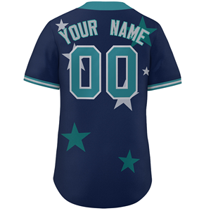 Camisetas de Béisbol Personalizadas para Hombre, Transpirables, 100% Poliéster, Secado Rápido, Anti-UV, Cuello en V, Nombres y Logotipos Personalizados - Product Image 2