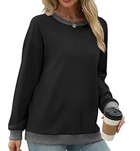 Sweats de couleur noire pull à col rond personnalisé à manches longues sweat-shirts séchage rapide épais polaire sweat-shirt blanc pour femme - Product Image 2