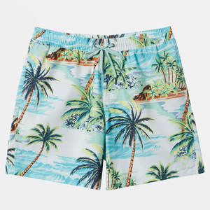 2025 nouveaux hommes solide taille moyenne Shorts de plage haute qualité été imperméable conseil Shorts en gros 100% Polyester - Product Image 1