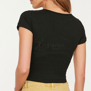 T-shirt court d'été pour femme, respirant, confortable, à capuche, décontracté, 100% coton, très vendu - Product Image 2