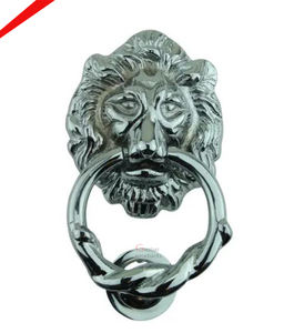 Elegante aldaba de puerta hecha a mano con forma de León para decoración de villas de hotel en casa - Product Image 1