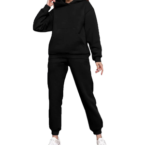 Conjunto Deportivo de Invierno para Mujer, 2 Piezas, Manga Larga, 100% Algodón, Transpirable, de Secado Rápido, Último Diseño, Venta al Por Mayor - Product Image 5