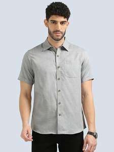 Camisa formal de media manga para hombre, diseño ajustado con cierre de botones, adecuado para uniforme de oficina informal de negocios y ropa de trabajo diaria - Product Image 2