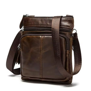 Sac à bandoulière pour homme, mode, plusieurs compartiments, en cuir, durable, léger, pour les voyages, le travail, les activités de plein air - Product Image 1