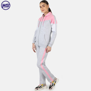 Professional 100% Cotton Fleece Material Cheap Price Jogging Fitness Wear New Arrival <b>Women</b> <b>Tracksuit</b> - Product Image 3