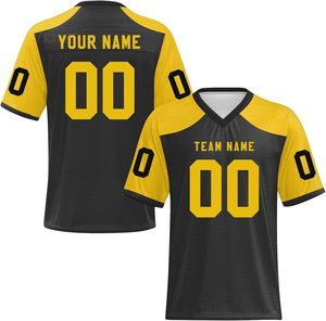 OEM Custom High Quality American Football Jerseys Breathable Quick Dry Polyester Summer <b>Mesh</b> <b>Screen</b> Print Wholesale Short-Jersey - Product Image 2
