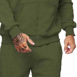 Ventes en gros de nouveaux ensembles de vêtements de sport pour hommes, design tendance, respirants, 100% coton, coupe ajustée, survêtements, téléchargés par Dress Sports - Product Image 3