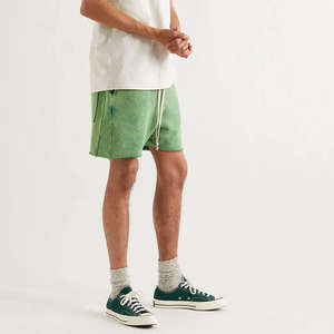 Short Oem personnalisé pour hommes, printemps-été, vêtements de sport, short de jogging vintage délavé à l'acide vieilli à séchage rapide - Product Image 2