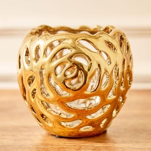 <b>Small</b> Metal Gold Votive <b>Candle</b> T-Light for Home Decoration Use & for Making Your Room Home Decor - Product Image 1