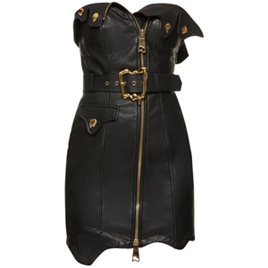 old fashioned dressing recipe using pepperidge farm Luxy Faux Leather Dress – JohntinesBoutique.com main image 0