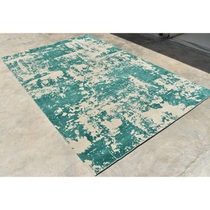 พรมขนแกะสีเขียวสไตล์เปอร์เซียถักด้วยมือพรมติดผนังกับผนังลายนามธรรมใหม่สำหรับใช้ในบ้านดีไซน์ตามสั่ง - Product Image 4