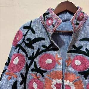 Chaqueta Suzani personalizable más vendida para prendas de vestir exteriores de moda al por menor y al por mayor disponibles a un precio asequible - Product Image 5