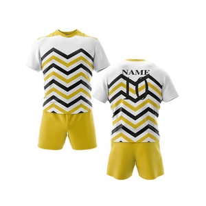 Maillots de rugby personnalisés avec logo de club, respirants, 100 % polyester, vêtements de sport de haute qualité, impression par sublimation intégrale, ensemble de design - Product Image 2