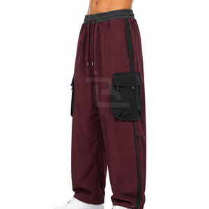 Pantalones Cargo Parachute al por Mayor para Hombre, Cintura Ajustable, Corte Relajado, Pantalones Casuales para Exteriores y Streetwear - Product Image 4