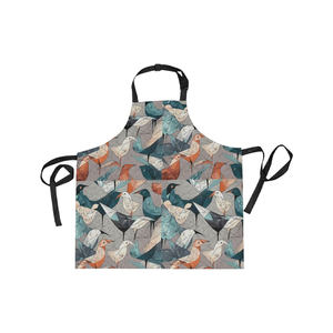 Prix d'usine Tabliers de cuisine à sublimation en coton et lin imprimés personnalisés avec logo personnalisé - Product Image 4