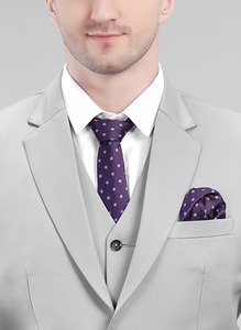 Traje de Hombre de Tres Piezas Gris Claro Elegante de Calidad de Exportación para Fiestas de Padrinos de Boda y Personalización al por Mayor Disponible a Precio de Exportación - Product Image 4