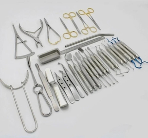 Kit Premium de 33 Piezas de Instrumentos Dentales Periodontales para Cirugía de Implantes, Procedimientos de Ortodoncia, Juego de Acero Inoxidable de Grado Quirúrgico - Product Image 1